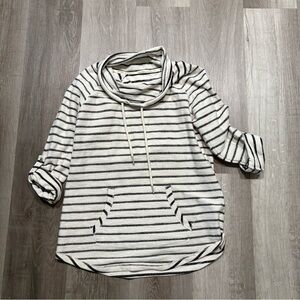 Calvin Klein Performance Black and White Striped Top